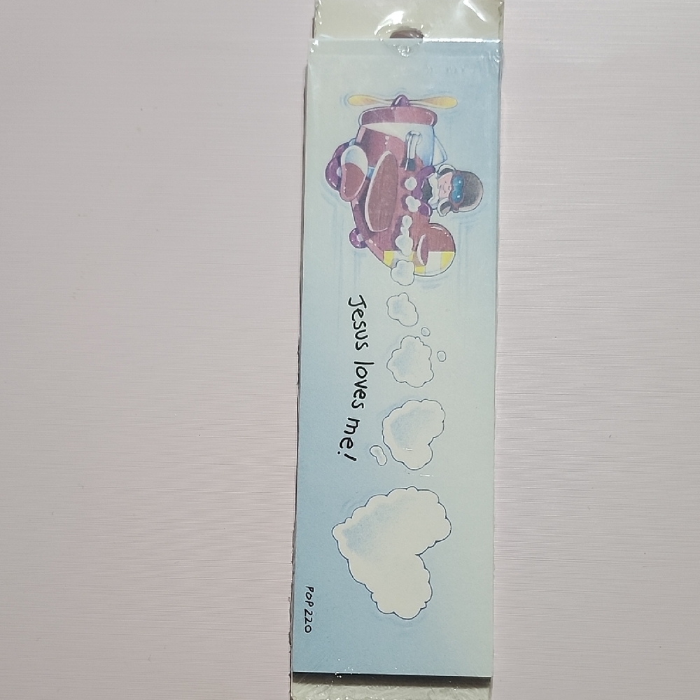 Cute Airplane Bookmark with Message Jesus loves me!  Sunday School VBS 25 count